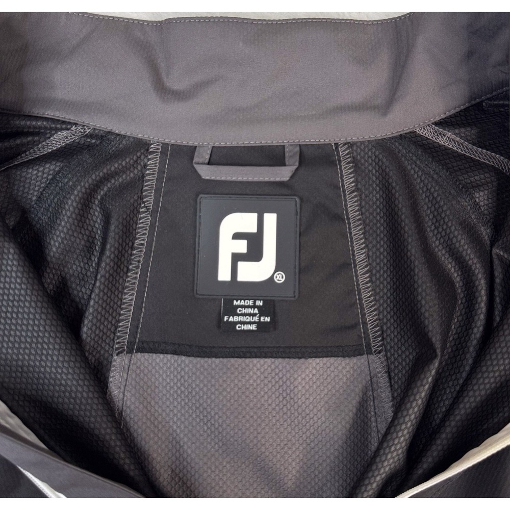 FootJoy FJ Sport Windshirt Mens XL Black Gray Half Zip Golf Pullover 32609 EUC - Picture 3 of 11